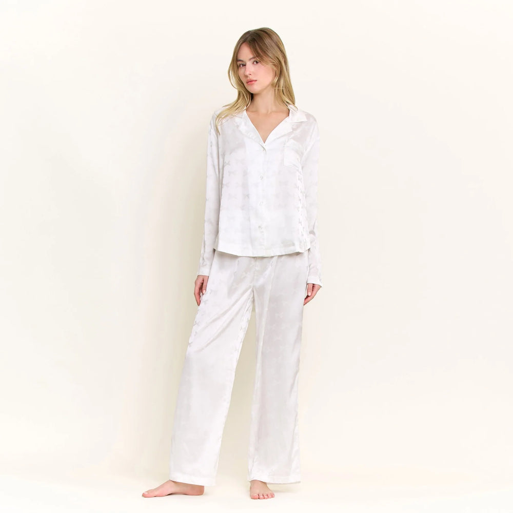 Forever Mine Long PJ Set - White