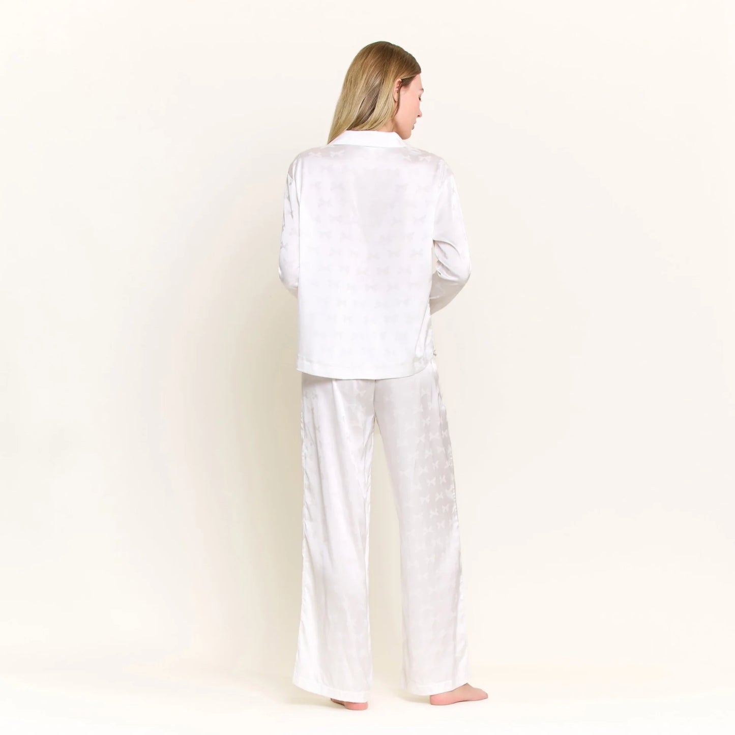 Forever Mine Long PJ Set - White