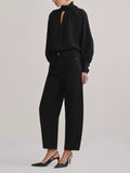 Miro Barrel High-Rise 28" Jeans - Black