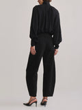 Miro Barrel High-Rise 28" Jeans - Black