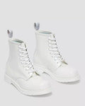 1460 Mono Patent Leather Lace Up Boots - White Patent Leather