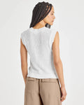 Morgan Sweater Tank - White