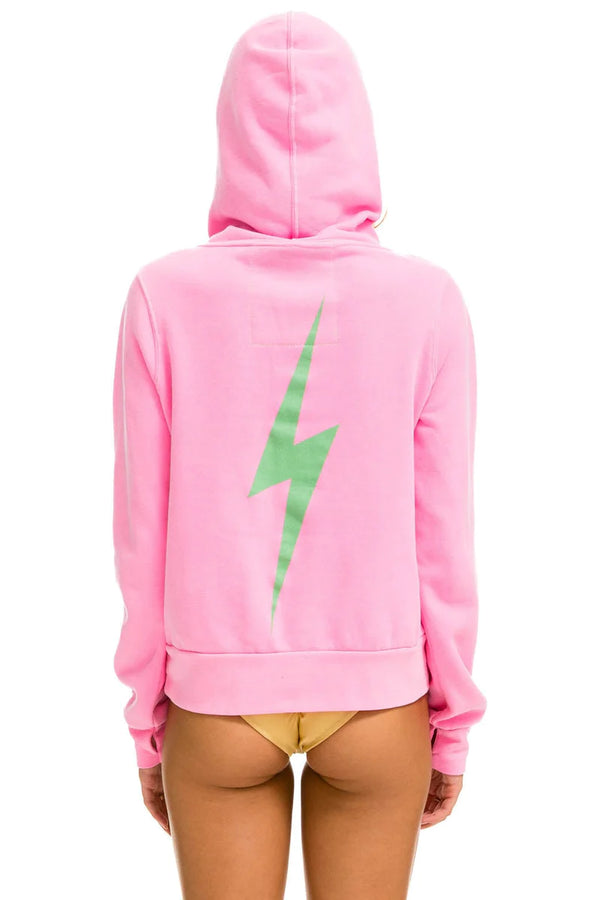 Bolt Ninja Pullover Hoodie - Neon Pink/Mint