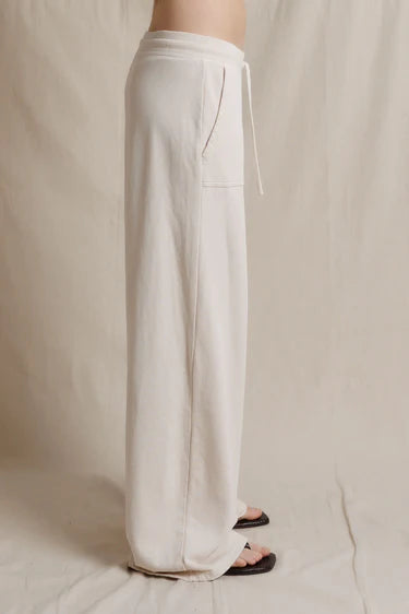 Noa French Terry Pant with Pockets - Sugar