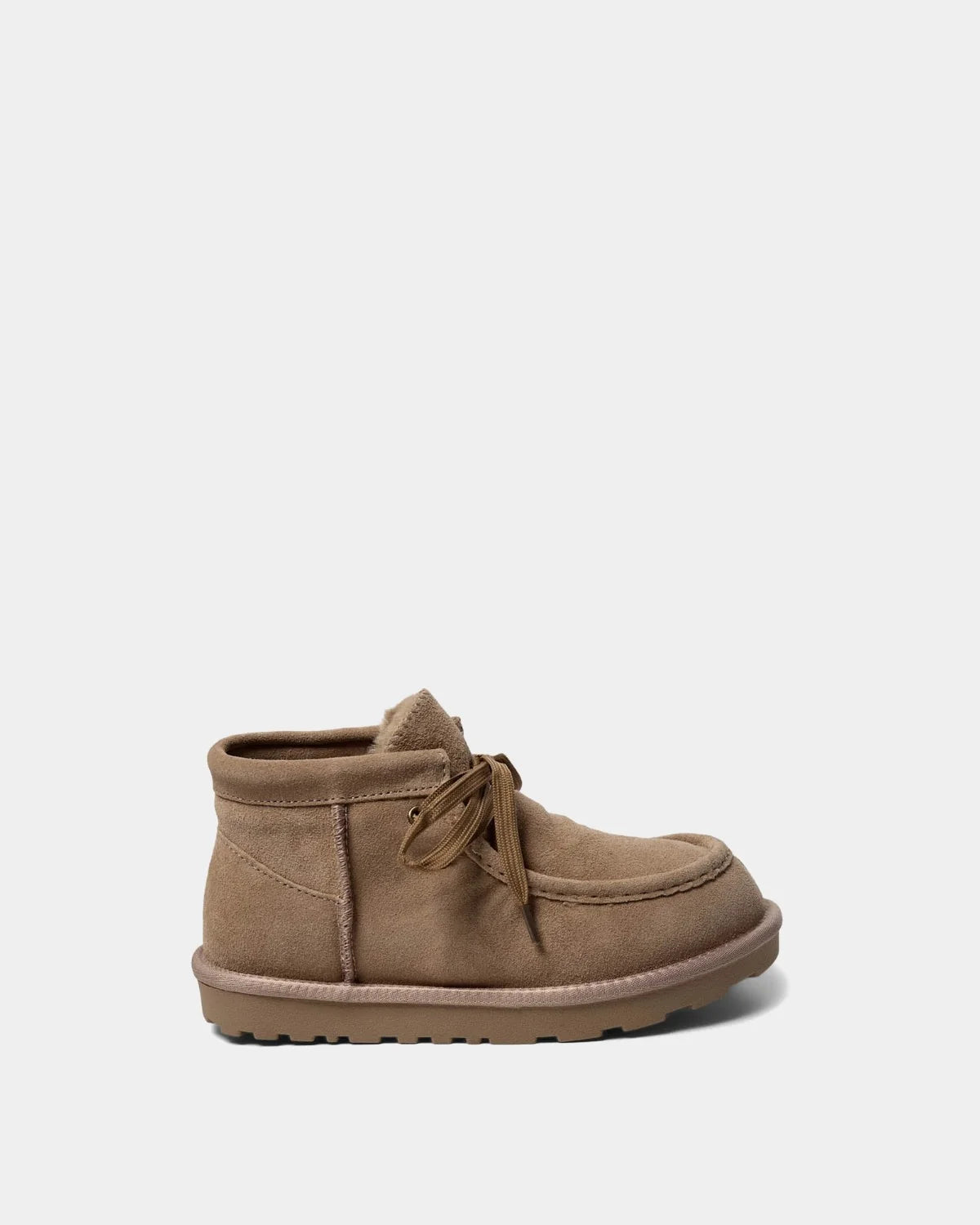 Babett Suede Teddy Boot - Nougat Brown