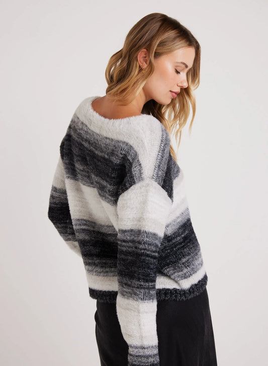 Slouchy Sweater - Warm Grey Ombre