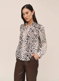 Long Sleeve Clean Shirt - Painted Spots Print