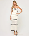 Isle of Palms Dress - Cream / Black