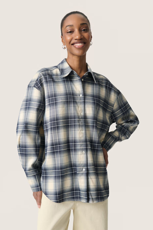 Pamala Shirt - Navy Checks