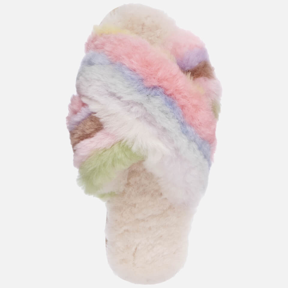 Mayberry Rainbow Sheepskin Slipper - Pastel
