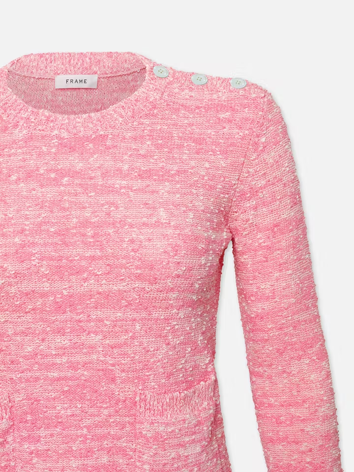 Patch Pocket Sweater - Pink