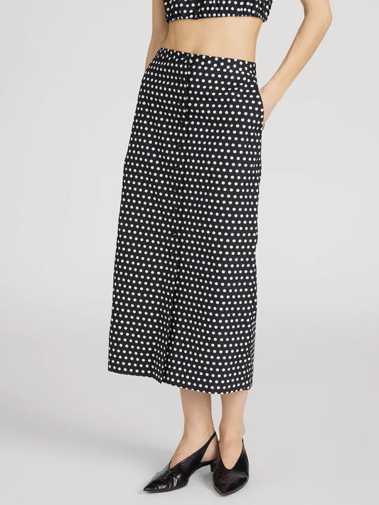 The Polka Dot Skirt - Black Multi
