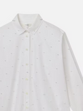 The Oversized Pearl Shirt - White