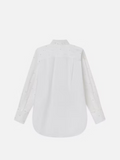 The Oversized Pearl Shirt - White