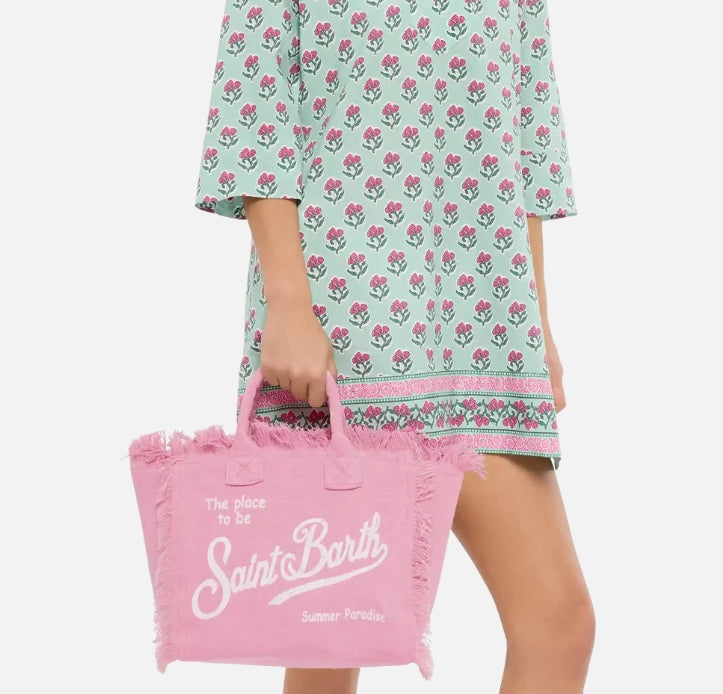 Linen Colette Bag - Pink