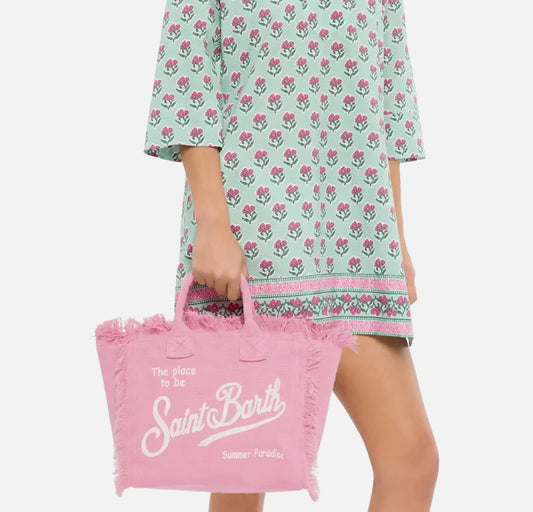 Linen Colette Bag - Pink