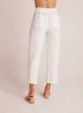 Relaxed Pleat Front Trouser - White