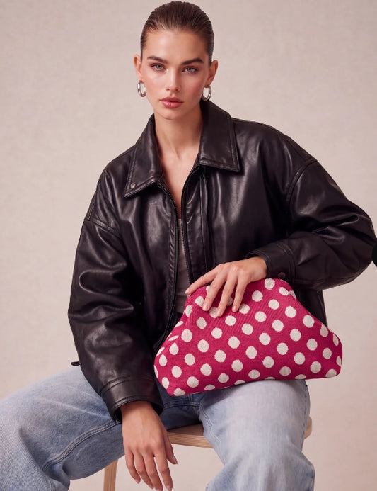 City Girl Pouch Polka Dot - Red