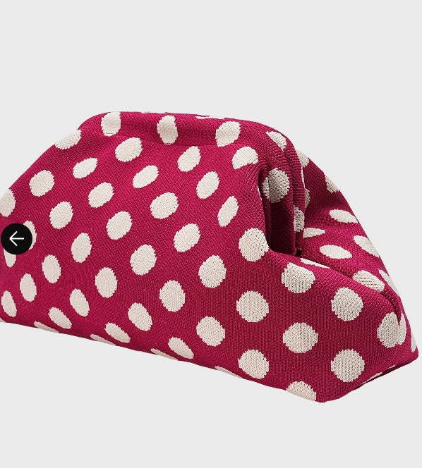 City Girl Pouch Polka Dot - Red