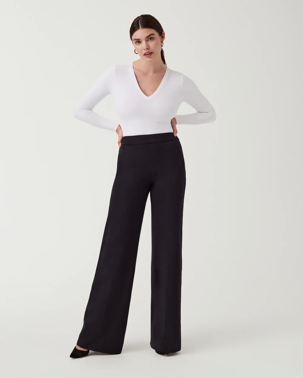 The Perfect Pant Wide Leg - Classic Black