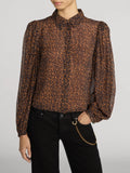 The Silk Prairie Shirt - Light Leopard Multi