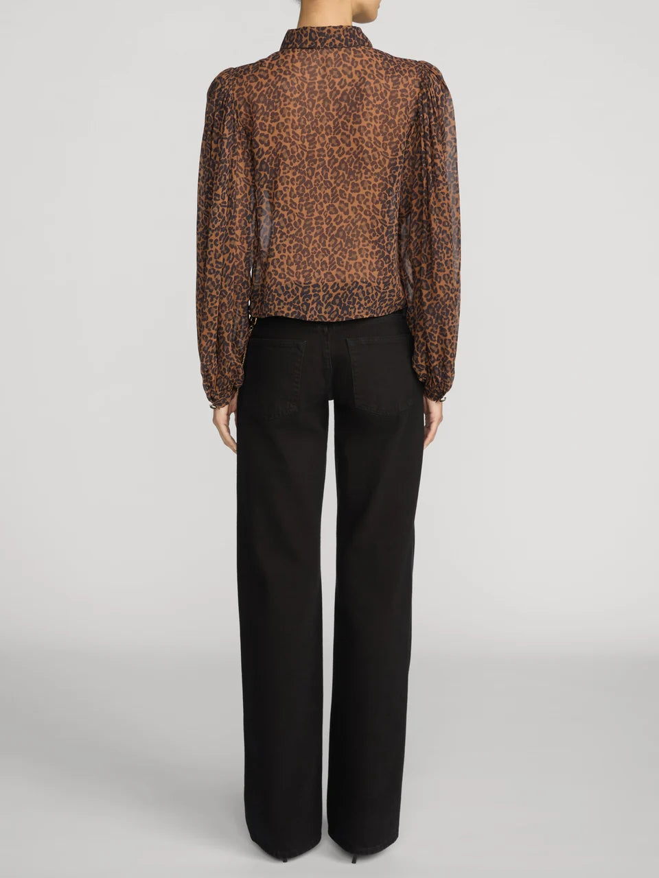 The Silk Prairie Shirt - Light Leopard Multi
