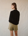 Oversized Collar Shirt - Black
