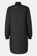 Padded Quilt Coat - Black