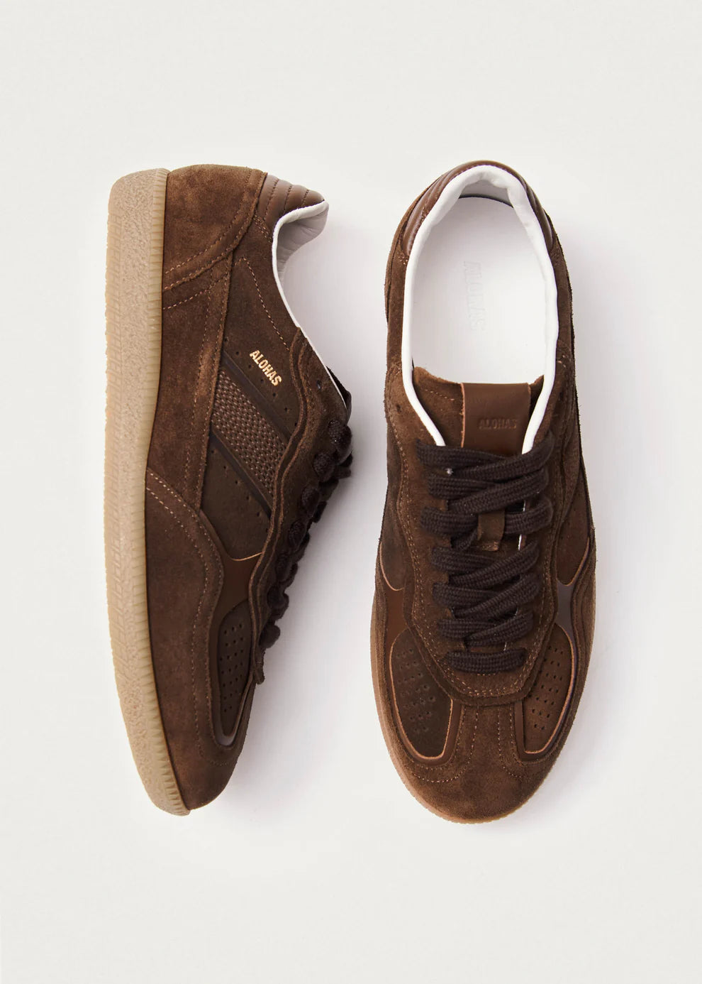 Rife Chocolate Brown Leather Sneakers
