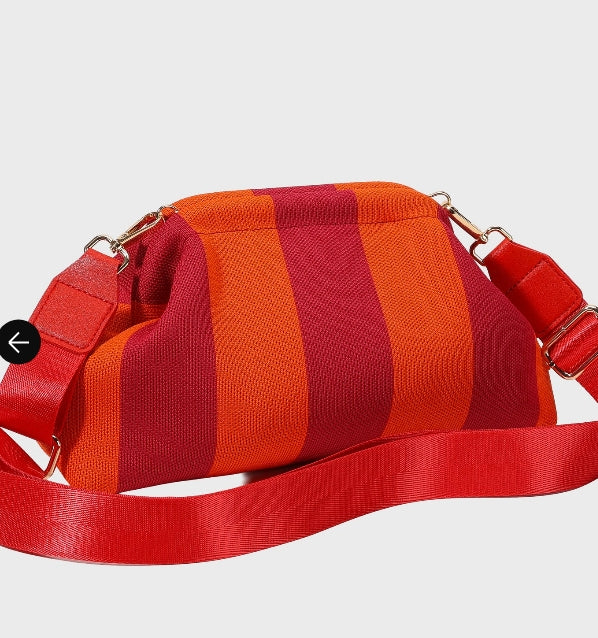 City Girl Pouch + Strap - Red / Orange