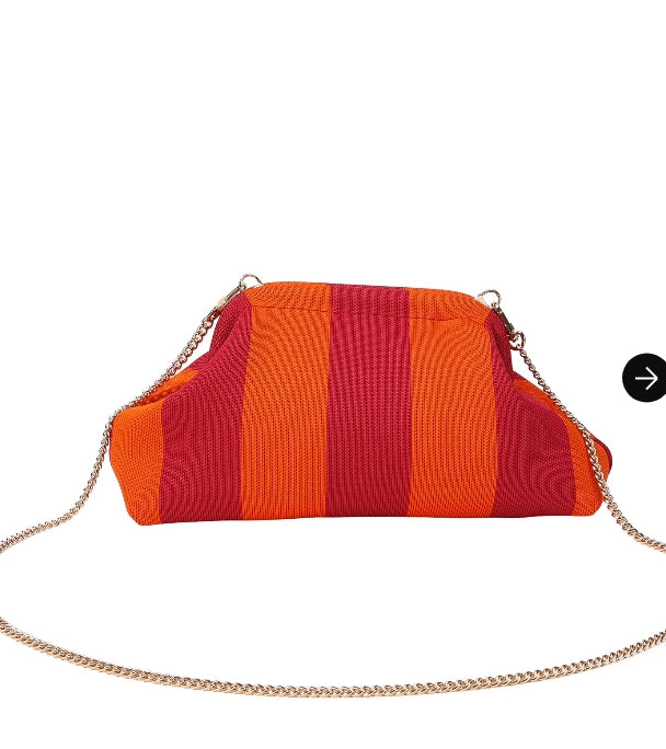 City Girl Pouch + Strap - Red / Orange