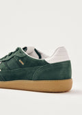 Rife Forest Green Leather Sneakers