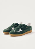 Rife Forest Green Leather Sneakers