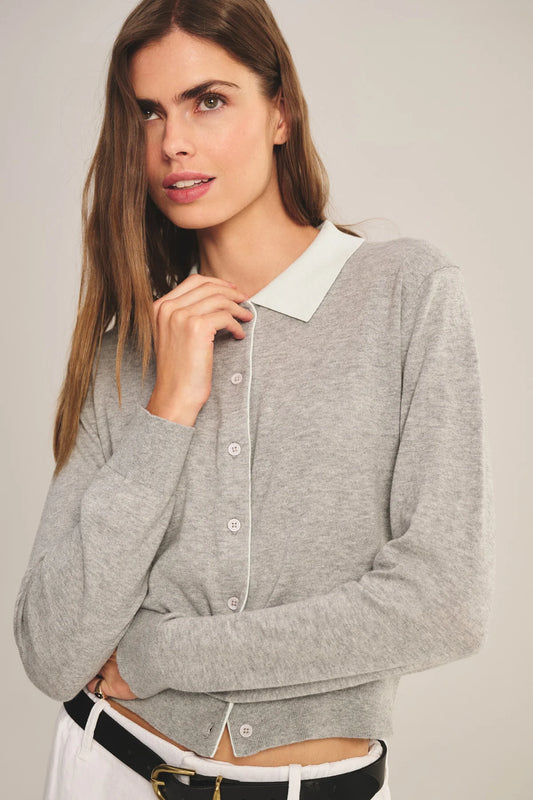Riven Cardigan - Heather Grey