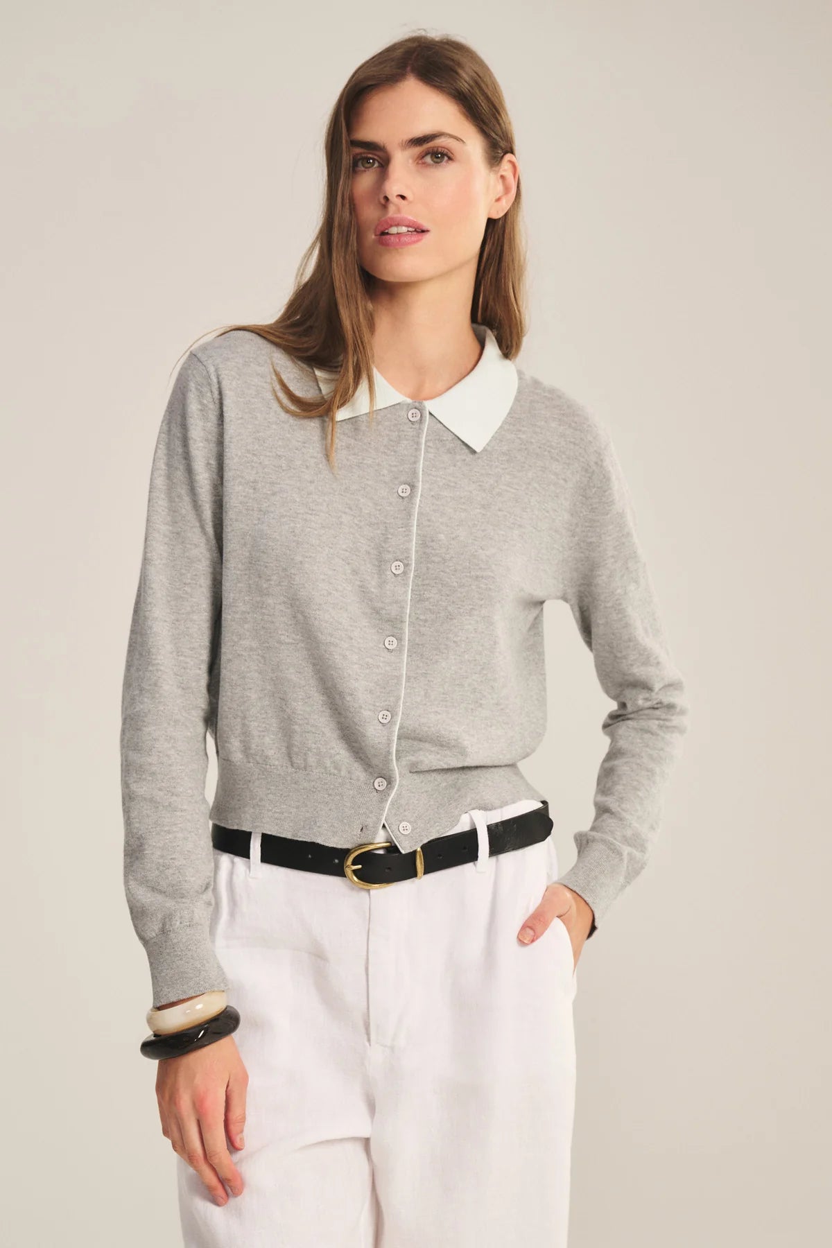 Riven Cardigan - Heather Grey