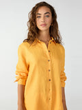 Relaxed Linen Shirt - Solar Flare