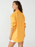 Relaxed Linen Shirt - Solar Flare