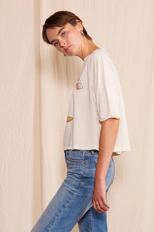 "Not My First Rodeo" Crew Neck T-Shirt - White