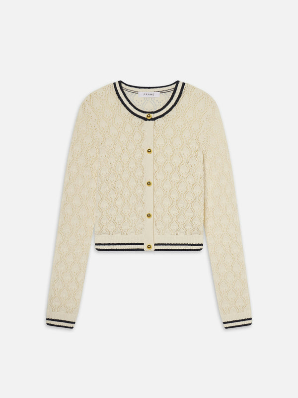 The Rookie Cardigan - Cream Multi