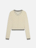 The Rookie Cardigan - Cream Multi