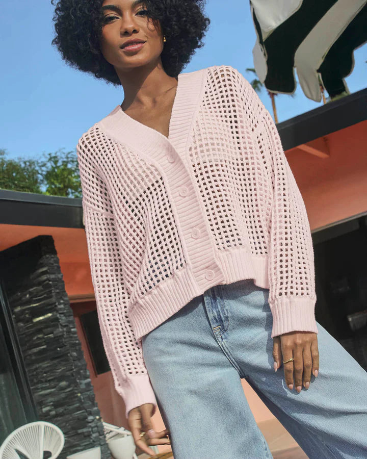 Camellia Cardigan - Rose Petal