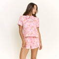 Star Seeker Tee Shortie Set - Rose Quartz Floral