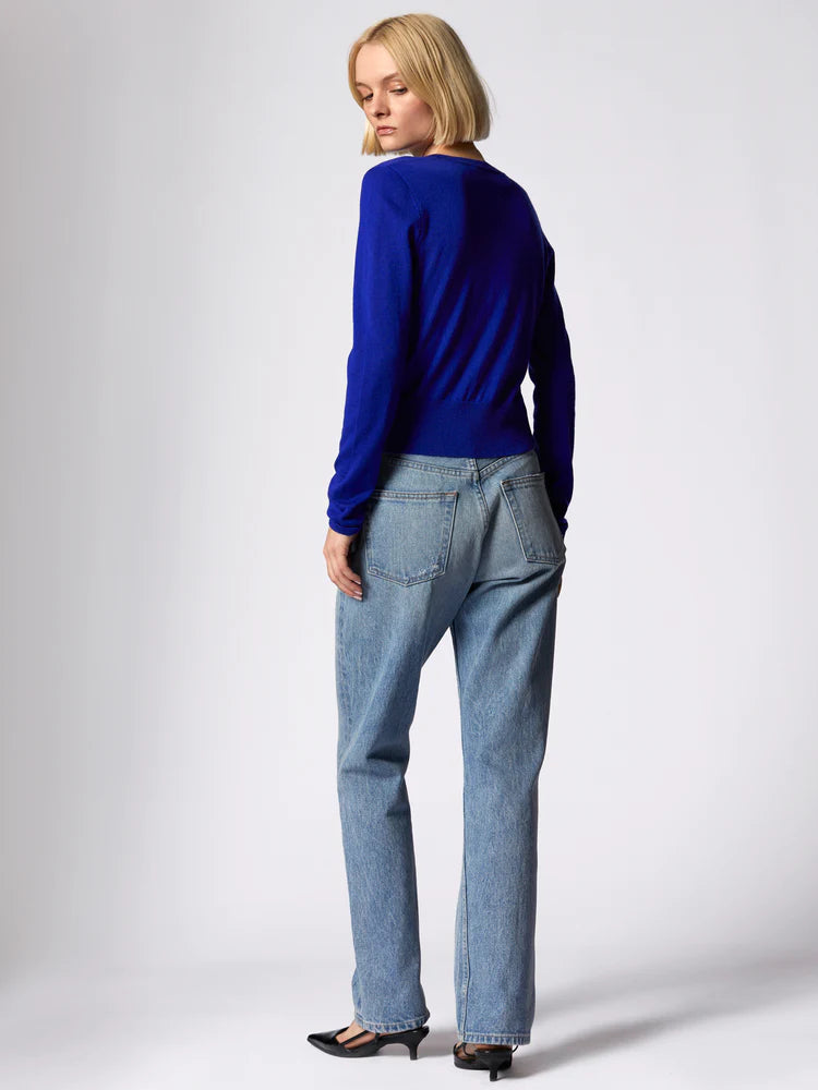 Rozenn Cashmere Cardigan - Surrealist Blue