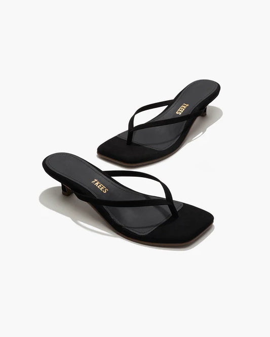 Square Toe Julia Suede - Sable