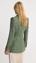 Patch Pocket Birkin Blazer - Sage Herringbone