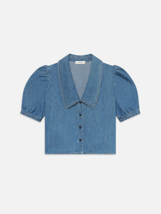 Denim Sailor Blouse - Starlet