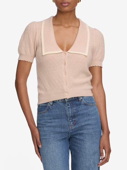 The Cashmere Sailor Sweater - Pink Sand Multi