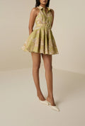 Sakhi Buckle Belt Short Dress - Olive