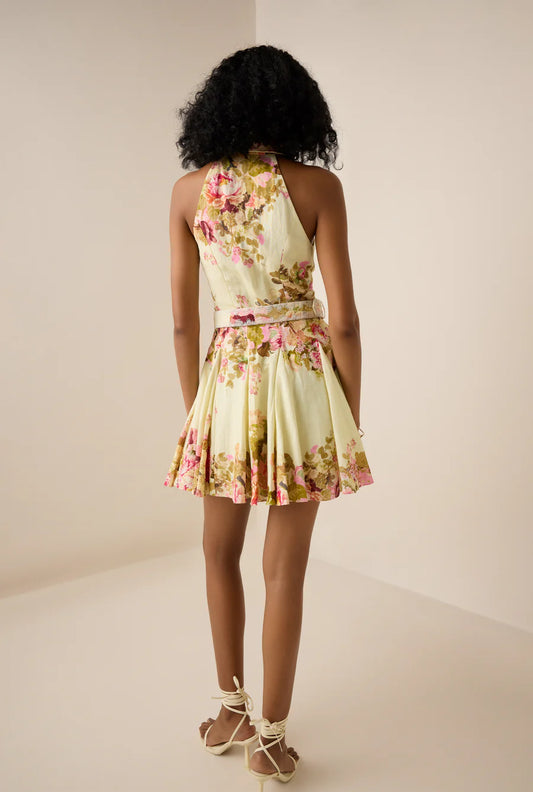 Sama Short Dress - Ivory Mix