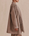 Sandra Fringe Jacket - Taupe Grey